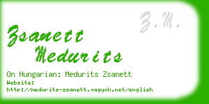 zsanett medurits business card